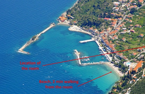 Trpanj Apartment | R5 - spacious room in hotel, 2 min to the beach