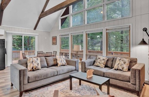 Gouldsboro Ski Chalet | Raised A Frame Chalet | Big Bass Lake | Hot Tub