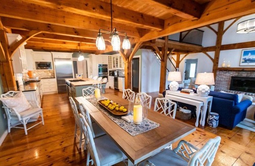 Middletown House | Rally Point I Soaring Timber Frame Estate I Beaches, Trails, Newport