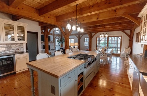 Middletown House | Rally Point I Soaring Timber Frame Estate I Beaches, Trails, Newport