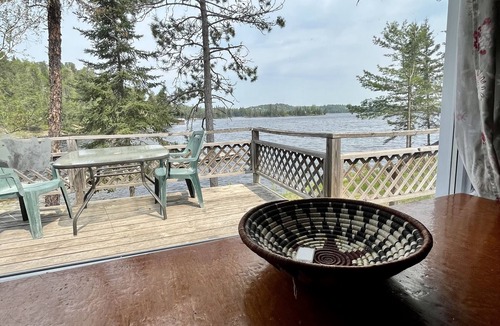 Sioux Narrows Nestor Falls Cabin | Rare 1930's Lakeside Log Cabin with shared hot tub and sauna!