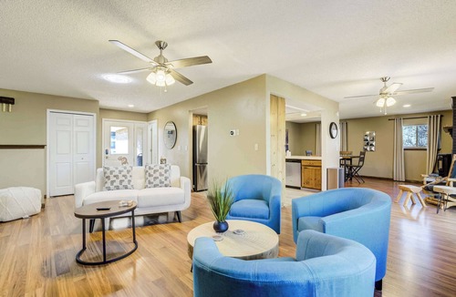 Cheyenne Meadows Apartment | Ravine Abode! Modern Escape w/Hot Tub & Upper Deck