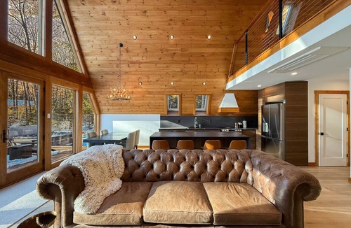 Bartlett House | Razor Brook Chalet | Luxury A-Frame with Hot Tub