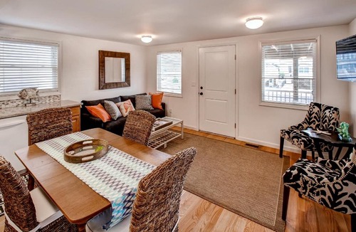 North Beach Haven Apartment | Recently Renovated LBI Apt with Deck on Beach Block!