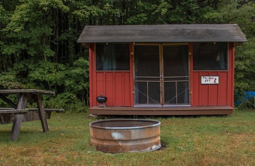 Dryden Cabin | Red Eft Rustic Camping Cabin at Camp Earth Connection
