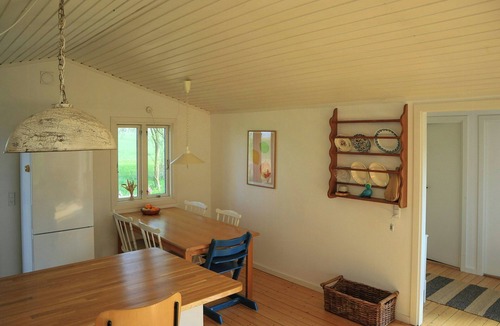 Grlev House | Red summer house near Reersø with field views