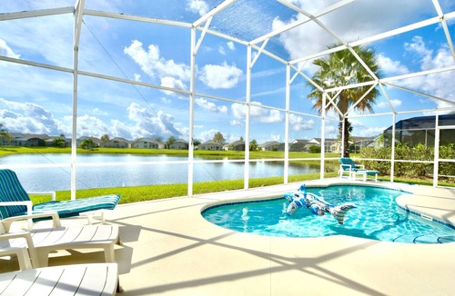 Eagle Pointe South Villa | Ref 42. Stunning pool Home with Lake View. Near Disney