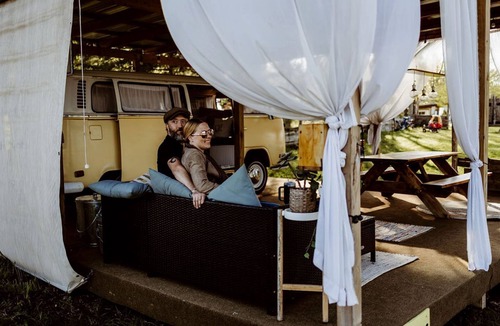 St. Clair House | Refurbished Campervan Rental Perfect for Glamping in Missouri