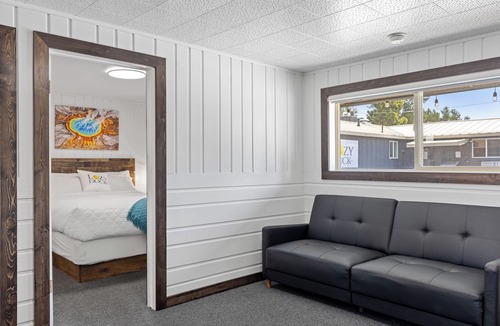 West Yellowstone Hotel | Relax at Lazy Duck Inn #18: a 2BR suite with kitchenette, just 1 minute to Yellowstone.