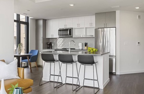 Bluemont Hotel | Relax at Spacious Apartment w/Full Kitchen & Rooftop Access | Landmarks Nearby