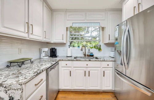 Saint Simons Heights House | Relax by the Pool + Fire Pit in Sunny St. Simons!