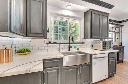 Hacienda Heights House | Relax Fireside: Hacienda Heights Gem w/Patio!