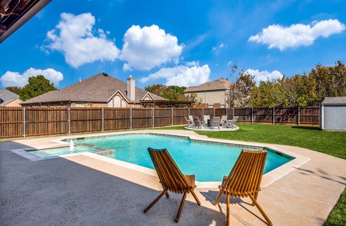 Denton House | Relax Near Little Elm & Lake Lewisville – Pool, Spa, Game Room & 2 King Beds!