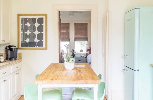 La Grange House | Relax on the Porch Swing | Walk to La Grange Square | Water Street Bungalow
