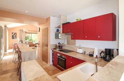 Vagnas House | Relax to the fullest in this idyllically located vacation home with pool.