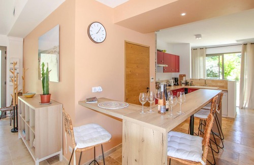Vagnas House | Relax to the fullest in this idyllically located vacation home with pool.