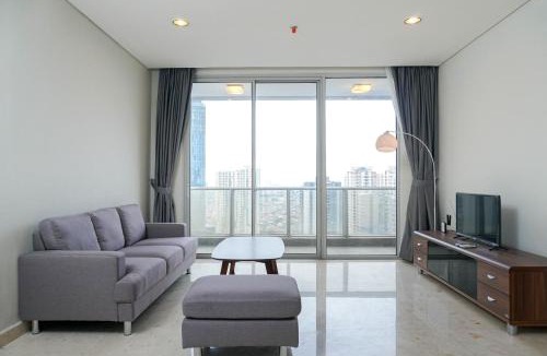 Karet Apartment | Relaxing 2BR at The Empyreal Condominium Epicentrum Apartment By Travelio
