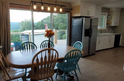 Bull Shoals House | Relaxing Family-Friendly Cabin with Sprawling Deck & Fun-filled Game Room