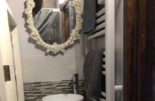 Saint-Cyr-du-Bailleul Apartment | Relaxing, tranquil studio space within a large garden, huge bed. Good internet