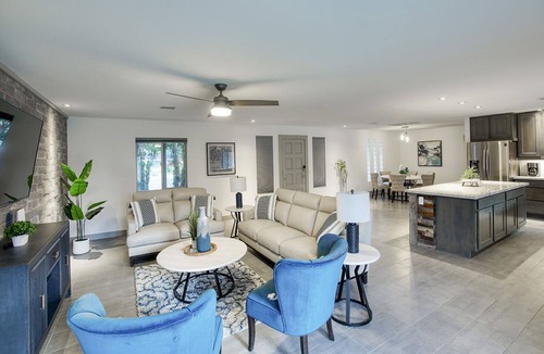 Shea North Estates House | Relaxing Getaway: Refreshed 5BR Retreat w/Game Room & Theatre