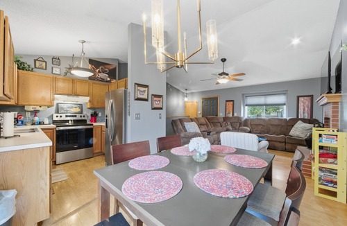 Wichita House | Relaxing Getaway with Outdoor Patio, Fire Pit, and Pool Table