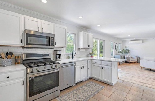 Greenport West House | Relaxing Greenport Escape, Heated Pool, Private Beach Access Steps from the Home