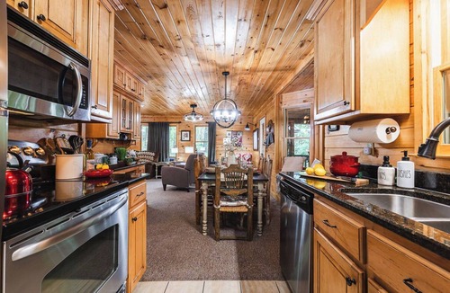 Sautee Nacoochee Cabin | Relaxing Helen Cabin with Hot Tub & Fire Pit