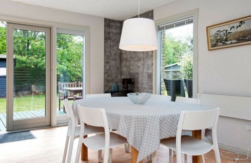Skødshoved Strand House | Relaxing Holiday Home In Knebel with Barbecue