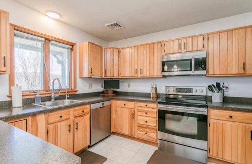 Town of Milo House | Relaxing Lakeview Retreat! Pool, Hot Tub, Firepit, Gameroom Perfect for Groups,
