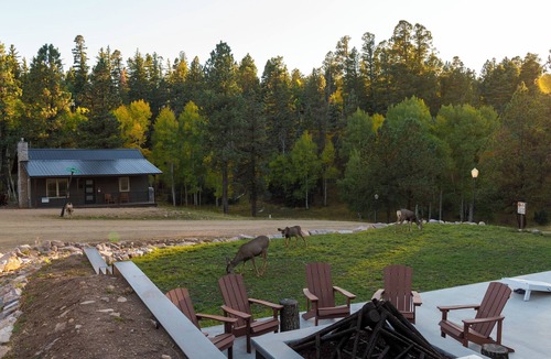 Angel Fire Cabin | Remodeled cabin in the woods, fire pit, king bed, A/C