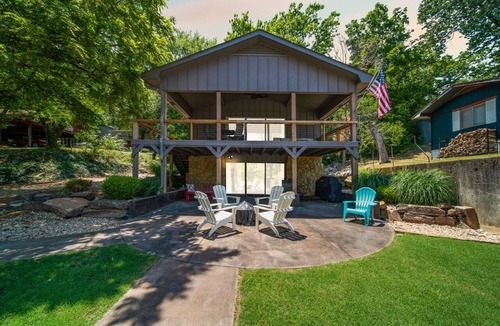 Grove Cabin | Remodeled cabin on Grand Lake with boat slip and boat dock. Pet-Friendly!