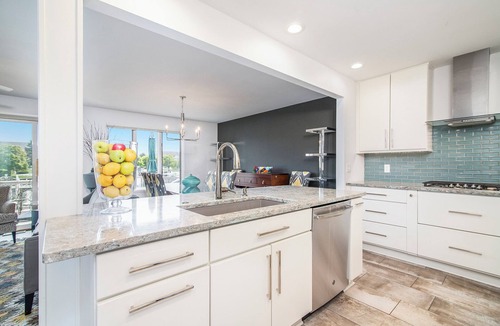 Manistee Condo | Remodeled Harbor Condo Steps to Lake MI