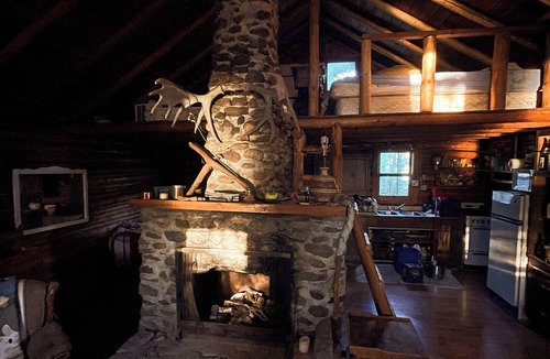 River Valley Cottage | Remote off grid island with log cabin and great fishing, water access only.