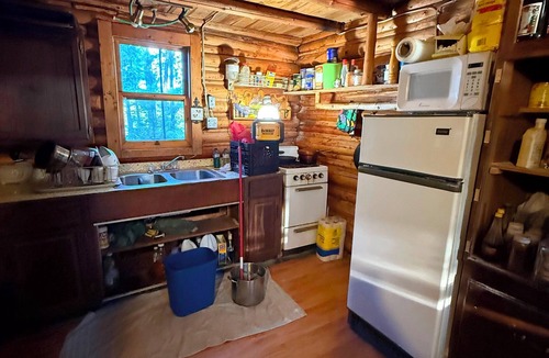 River Valley Cottage | Remote off grid island with log cabin and great fishing, water access only.