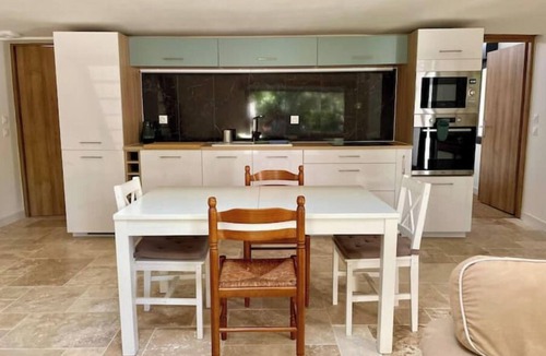 Poussan Villa | Renovated barn, private garden and shared pool.