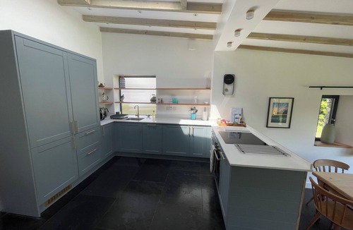 Milford Haven House | Renovated Barn with Pond View