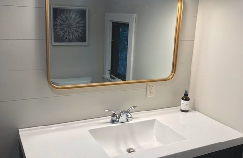 Barnard Cabin | Renovated Cabin Overlooking Waterfall and Pond