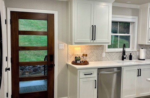 Lakeland House | Renovated lake front home with great views & swim dock!