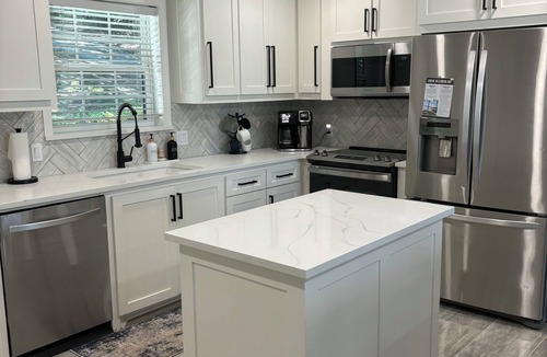 Lakeland House | Renovated lake front home with great views & swim dock!