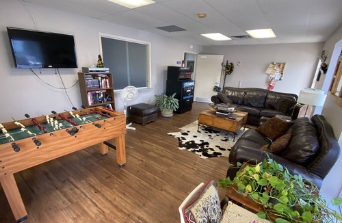 Bandera House | Rent a private room in a hostel type building with 1 queen bed for 2 adults.