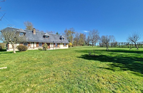 Triqueville House | Rent charming Norman half-timbered house with large garden - sleeps 6/7
