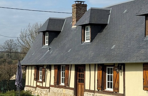 Triqueville House | Rent charming Norman half-timbered house with large garden - sleeps 6/7