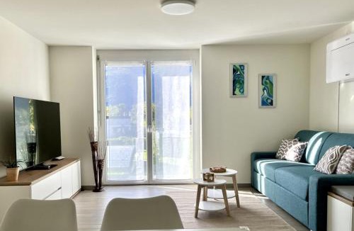 Camorino Apartment | Residenza La Svolta - Salt Pool & Private Garden