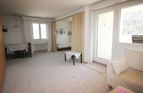 Sils-Maria Apartment | Residenza Lagrev - 1 1/2 room flat no. 107 - type 15B - 1st floor - south