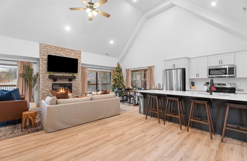 Hollister Cabin | Resort Cabin with Hot Tub, fire pit, indoor pool!