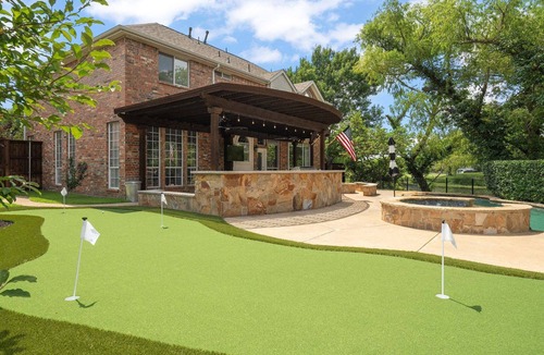 Frisco House | Resort-Style 4BR w/Pool & Hot Tub, Putting Green & Theater Room & Arcade Games