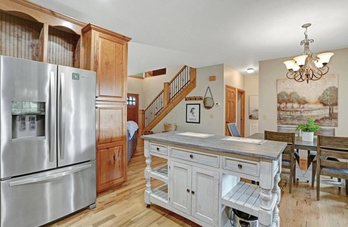 Young Harris House | Respite Ridge - Game Room-Fireplace-Stunning View