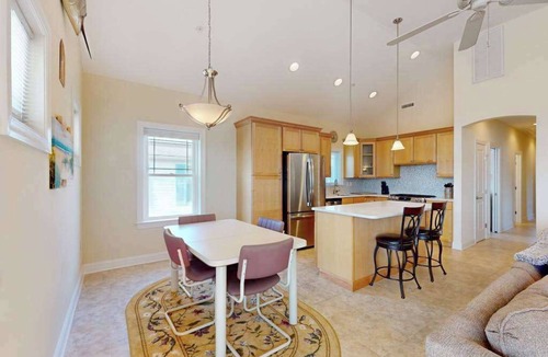 Montego Bay House | Restful getaway with pool, tennis, patio, fireplace, jetted tub, & central AC
