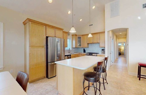 Montego Bay House | Restful getaway with pool, tennis, patio, fireplace, jetted tub, & central AC