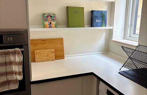 Copenhagen K Apartment | Restored 1880 Grain Warehouse in Peaceful Courtyard Near Royal Palace & Church